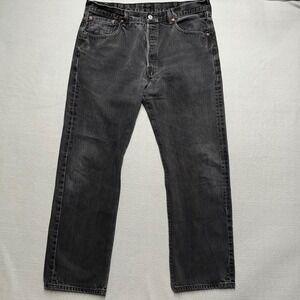 Vintage style Levis jeans 501 XX Mens 38x32(fit 36x31 Faded Black Straight leg